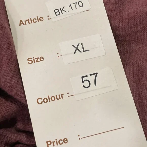 (NWT) COMPLETO LINO By ARTHURIO Corduroy Maxi Lagenlook Dress, Burgundy - XL